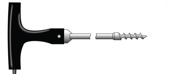 Heavy duty corkscrew probe